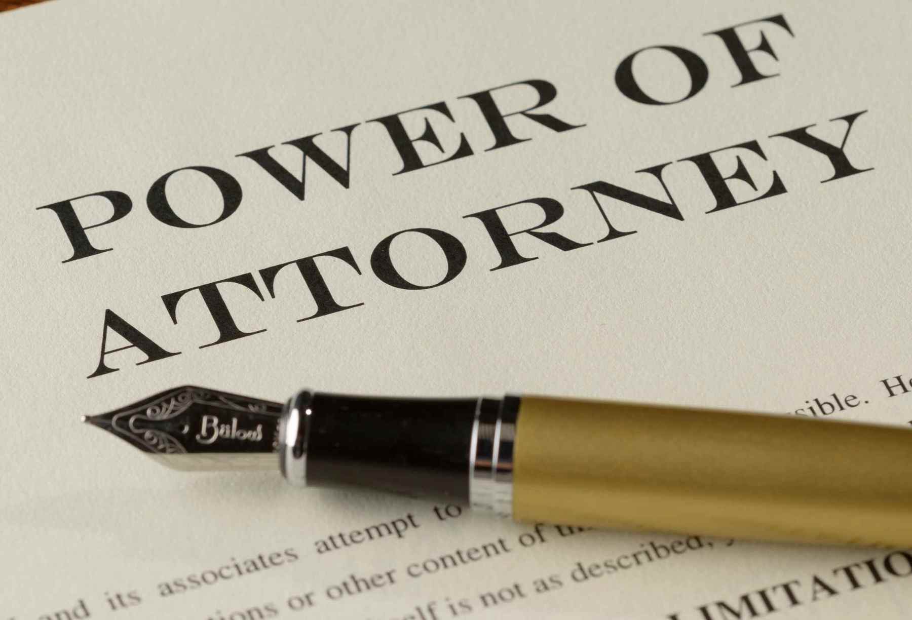 why you need a power of attorney